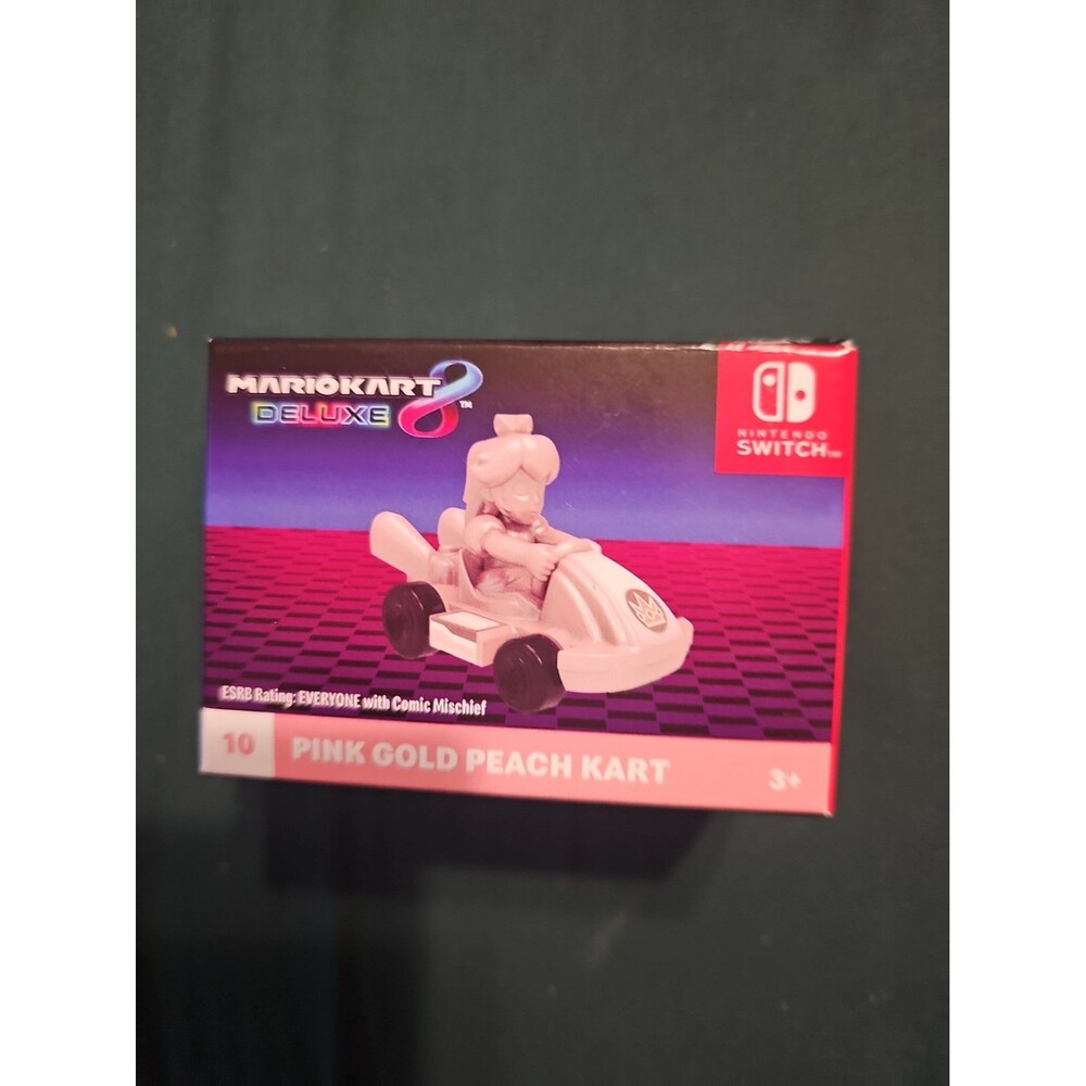 McDonald’s 2024 Nintendo Switch Mario Kart 8 Deluxe Princess Peach Pink Gold Toy